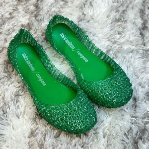 Mini Melissa Emerald Green Jelly Shoes